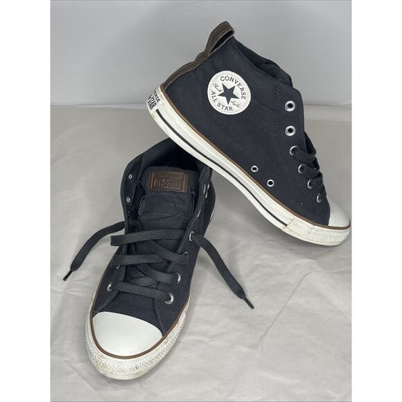 Converse Chuck Taylor All Star Street Mid sneaker - Grey And Leather. Size 10 - Picture 1 of 9
